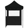 vidaXL Tente de f&ecirc;te Noir 200 x 200 x 306 cm Tissu Oxford