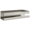 vidaXL &Eacute;tag&egrave;re de douche 23x6,5x6 cm acier inoxydable 304 bross&eacute;