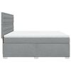 vidaXL Sommier &agrave; lattes de lit avec matelas Gris clair 180x200cm Tissu