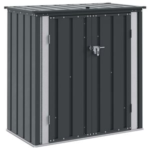 vidaXL Bo&icirc;te de Rangement de Jardin Noir 101,5 x 57 x 100,5 cm Acier