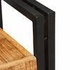 vidaXL Table de chevet 2 pcs Marron et Noir Bois de mangue massif