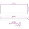 vidaXL Appui de fen&ecirc;tre Blanc 140 x 50 x 4,5 cm PVC