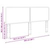 vidaXL T&ecirc;te de lit Gris Sonoma 200 cm Bois d'ing&eacute;nierie