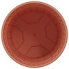 vidaXL Pot &agrave; fleurs rond 24 pcs Rouge brique &Oslash; 19 x 16 cm Plastique