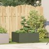 vidaXL Jardini&egrave;re vert olive 80x80x40 cm acier lamin&eacute; &agrave; froid