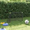 vidaXL But de football pour enfants pliable noir 90x64x64 cm