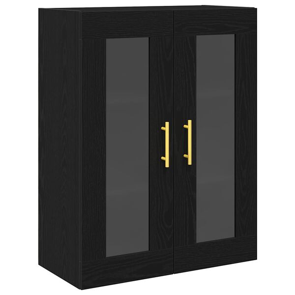 vidaXL Meuble mural Chêne noir 69,5 x 34 x 90 cm Bois d'ingénierie