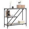 vidaXL Table console sonoma gris 88,5x30x75 cm bois d'ing&eacute;nierie