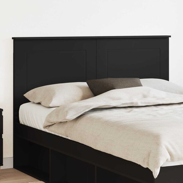 vidaXL T&ecirc;te de lit Ch&ecirc;ne noir 160 cm Bois d'ing&eacute;nierie