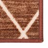 vidaXL Tapis de couloir Marron fonc&eacute; 80x400 cm