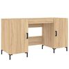 vidaXL Bureau ch&ecirc;ne sonoma 140x50x75 cm bois d'ing&eacute;nierie