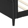 vidaXL Lit de jour sans matelas noir 100x200 cm similicuir