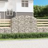 vidaXL Panier de gabions arqu&eacute; 200x30x140/160 cm Fer galvanis&eacute;