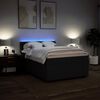 vidaXL Sommier &agrave; lattes de lit avec matelas Noir 160x200 cm Tissu