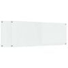 vidaXL Cr&eacute;dence de cuisine 2 pc Transparent 110 x 40 cm verre tremp&eacute;