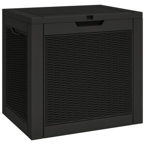vidaXL Bo&icirc;te de stockage de jardin noir 55,5x43x53 cm polypropyl&egrave;ne