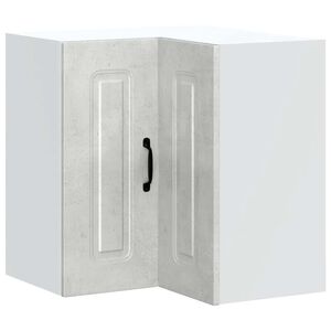 vidaXL Armoire murale d'angle de cuisine Kalmar gris b&eacute;ton