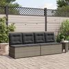 vidaXL Banc de jardin Gris polyrotin
