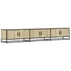 vidaXL Meuble TV ch&ecirc;ne sonoma 240x35x41 cm bois d'ing&eacute;nierie