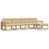vidaXL Ensemble de canap&eacute;s d'ext&eacute;rieur 5 pc Blanc et Beige