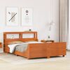 vidaXL Cadre de lit sans matelas cire marron 140x190cm bois pin massif