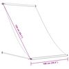 vidaXL Auvent r&eacute;tractable cr&egrave;me 100x150 m tissu et acier