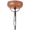 vidaXL Lampe suspendue industrielle Cuivre Fer et bois solide 35cm E27