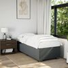 vidaXL Cadre de lit sans matelas gris fonc&eacute; 90x200 cm tissu