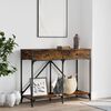 vidaXL Table console ch&ecirc;ne fum&eacute; 100x39x78,5 cm bois d'ing&eacute;nierie