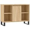 vidaXL Armoire salle de bain ch&ecirc;ne sonoma 80x33x60cm bois d'ing&eacute;nierie