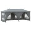 vidaXL Tente de r&eacute;ception pliable avec parois Anthracite 3x6 m