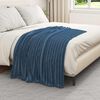 vidaXL Couvertures &agrave; jeter 6 pcs Bleu marine 150 x 130 cm Toison