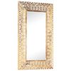 vidaXL Miroir sculpt&eacute; &agrave; la main 80x50x2,6 cm Bois de manguier solide