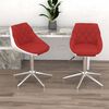 vidaXL Chaises &agrave; manger pivotantes lot de 2 bordeaux/blanc similicuir
