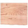 vidaXL &Eacute;tag&egrave;re murale marron clair bois ch&ecirc;ne massif trait&eacute;