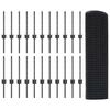 vidaXL Cl&ocirc;ture avec poteau Gris 0,4 x 50 m Acier et PVC