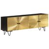 vidaXL Meuble TV 130x30x45 cm Bois massif de manguier