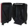 vidaXL Valise avec verrouillage Rouge 34 x 23 x 55.5 cm Plastic ABS