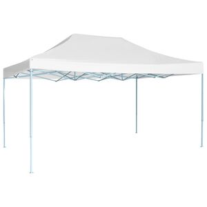 vidaXL Tente de r&eacute;ception pliable 3x4,5 m Blanc