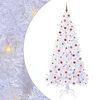 vidaXL Sapin de No&euml;l artificiel avec 300 LED Blanc 240 cm PVC et Acier