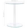 vidaXL Table basse Transparent 40 cm Verre trempé