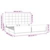 vidaXL Cadre de lit sans matelas taupe 200x200 cm tissu
