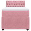 vidaXL Sommier &agrave; lattes de lit avec matelas Rose 90x190 cm Velours