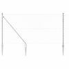 vidaXL Cl&ocirc;ture en maillons avec pointes 25 x 1,2 m Acier galvanis&eacute;