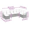 vidaXL Ensemble de Canap&eacute;s avec coussin 8 pcs Gris clair polyrotin