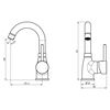 EISL Mitigeur de lavabo FUTURA blanc-chrome
