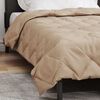 vidaXL Duvet d'&eacute;t&eacute; simple Taupe 220 x 135 cm Microfibre