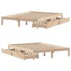 vidaXL Cadre de lit sans matelas 150x200 cm bois de pin massif