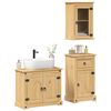 vidaXL Ensemble de meubles salle de bain 3 pcs Corona bois pin massif