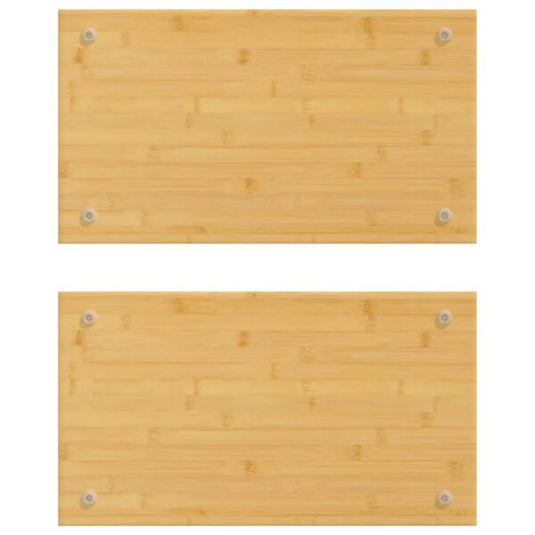 vidaXL Couvercles de cuisinière 2 pcs 50x28x1,5 cm bambou